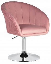 Кресло дизайнерское DOBRIN EDISON (розовый велюр (1922-16)) - Фото предпросмотра