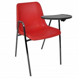 Стул Vicenza (4 ножки с подлокотниками + столик TLT), Каркас черный, красный - Фото предпросмотра