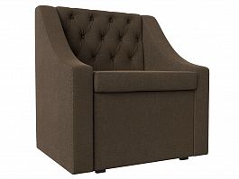 Кресло Мерлин (полностью рогожка коричневая) - Фото предпросмотра