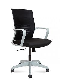 Кресло офисное / Betta  / серый пластик / черная сетка / черная ткань - Фото предпросмотра