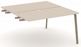 Двойной стол приставка к опорным тумбам "ESTETICA" ES.D.SPR-3-VP Капучино - Фото предпросмотра