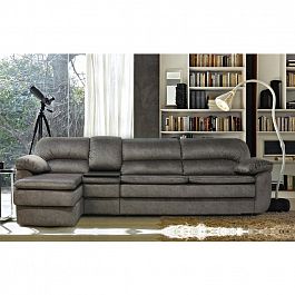 Угловой диван "Эксклюзив 7" с баром и оттоманкой - Фото предпросмотра