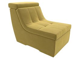Модуль Холидей Люкс кресло (полностью микровельвет желтый) - Фото предпросмотра