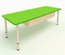 Детский стол-парта зеленый - Фото предпросмотра
