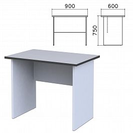 Стол письменный "Монолит", 900х600х750 мм, цвет серый, СМ19.11 - Фото предпросмотра