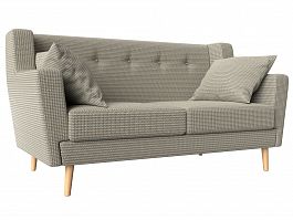 Прямой диван Брайтон 2 (полностью рогожка корфу 02) - Фото предпросмотра
