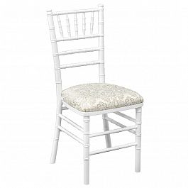 Стул Кьявари белый, с мягким сиденьем - Фото предпросмотра