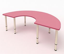 Детский стол Подкова розовый - Фото предпросмотра