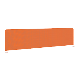 Onix Экран тканевый боковой O.TEKR-147 Оранжевый/Белый металл 1475*390*22 - Фото предпросмотра