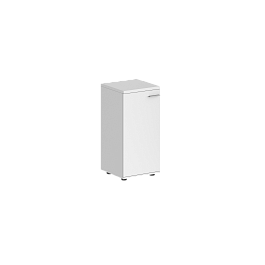 Шкаф низкий Sigma 400х400х825, 1 дв., з.ст HDF, левый / корпус: белый; фасад: белый - Фото предпросмотра