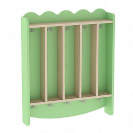 Вешалка для полотенец настенная зеленый - Фото предпросмотра