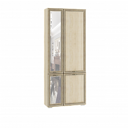 "Ливорно" Шкаф комбинированный с зеркалом ЛШ-9 дуб сонома - Фото предпросмотра