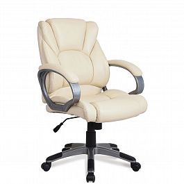 Кресло офисное BRABIX "Eldorado EX-504", экокожа, бежевое, 531167 - Фото предпросмотра