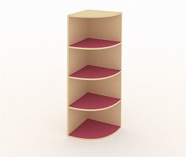 Детский шкаф угловой декоративный ДШУ-3М розовый - Фото предпросмотра