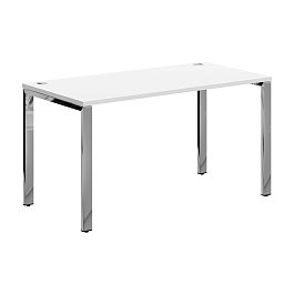Стол прямой XGST 147.1 Белый/Нержавеющая сталь 1400х700х750 XTEN GLOSS - Фото предпросмотра
