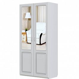 Шкаф для одежды "Классик" Г6.02 Патина белый снег (зеркало) - Фото предпросмотра