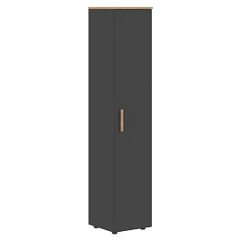 Шкаф колонка с дверью и топом FHC 40.1 Черный графит/Дуб Гамильтон 404х429х1983 FORTA - Фото предпросмотра