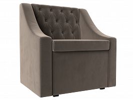 Кресло Мерлин (полностью велюр коричневый) - Фото предпросмотра