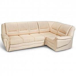 Угловой диван "Вавилон" в коже - Фото предпросмотра