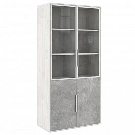 Шкаф для бумаг B-tone 93,5x45x191,7 сосна бетон светлый - Фото предпросмотра