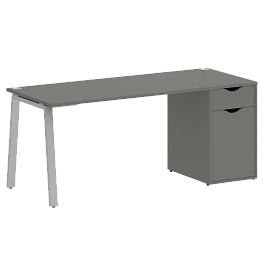 Home Office Стол письменный VR.SP-3-178.1.A Металлик/Серый металл 1780*720*750 - Фото предпросмотра