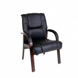 Chair D / Кресло Chair D Chair D 65x67x110 чёрный / тёмный орех - Фото предпросмотра