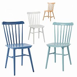 Комплект Такер, 4 стула синий, голубой, белый, бежевый - Фото предпросмотра