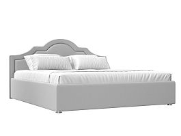 Интерьерная кровать Афина 200 (полностью экокожа белая) - Фото предпросмотра