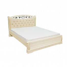 Кровать "Сиена с ковкой 140" сосна - Фото предпросмотра