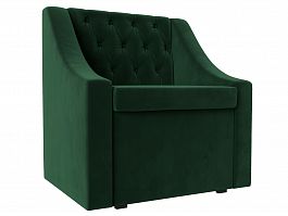 Кресло Мерлин (полностью велюр зеленый) - Фото предпросмотра
