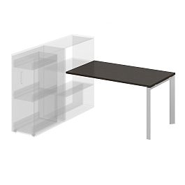 Стол приставной на металлокаркасе "Компьютерные столы"  ПК-ТНП-СТП134Х80-В2-939 дуб ферраре - Фото предпросмотра