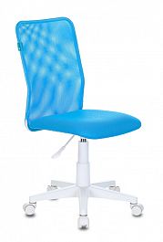 Кресло детское KD-9 голубой TW-31 TW-55 сетка/ткань крестовина пластик пластик белый - Фото предпросмотра
