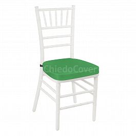 Подушка 01 для стула Кьявари, 5см, зеленая - Фото предпросмотра