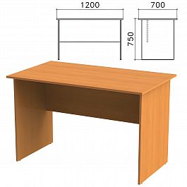 Стол письменный "Фея", 1200х700х750 мм, цвет орех милан, СФ03.5 - Фото предпросмотра