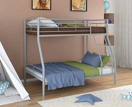 Двухъярусная кровать "Гранада-2" серый - Фото предпросмотра