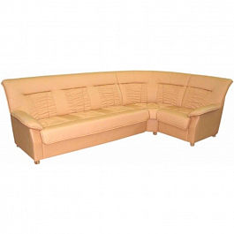 Угловой диван "Сиеста 1с3 правый" кожа+иск.кожа, миксотойл - Фото предпросмотра