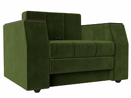 Кресло-кровать Атлантида (полностью микровельвет зеленый) - Фото предпросмотра