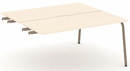 Двойной стол приставка к опорным тумбам "ESTETICA" ES.D.SPR-4-VK Сатин - Фото предпросмотра