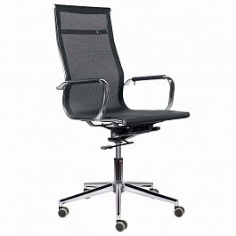 Кресло офисное BRABIX PREMIUM "Net EX-533", хром, сетка, черное, 532546 - Фото предпросмотра