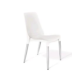 Стул SHT-S75-1 Белый пластик белый / металл хром лак "Кресла для посетителей"  ТК-001856000001 белый - Фото предпросмотра