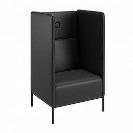 Кресло Andorra 77x68x129,5 чёрный - Фото предпросмотра