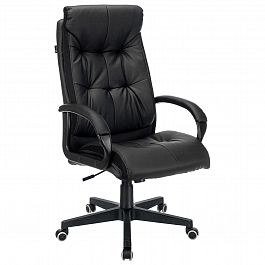 Кресло офисное CH-824, экокожа, черное, 1079045 - Фото предпросмотра