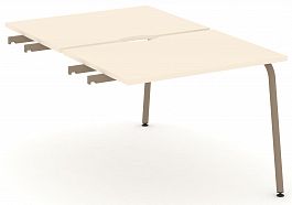 Двойной стол приставка к опорным тумбам "ESTETICA" ES.D.SPR-1-VK Сатин - Фото предпросмотра