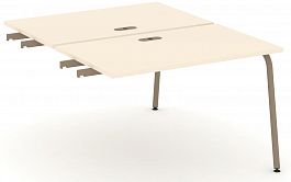 Двойной стол приставка к опорным тумбам "ESTETICA" ES.D.SPR-2-LK Сатин - Фото предпросмотра