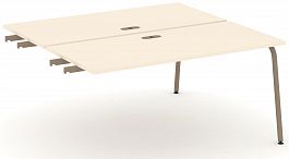 Двойной стол приставка к опорным тумбам "ESTETICA" ES.D.SPR-4-LK Сатин - Фото предпросмотра