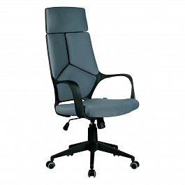 Кресло "Riva Chair" 8989 серый (черный пластик) - Фото предпросмотра