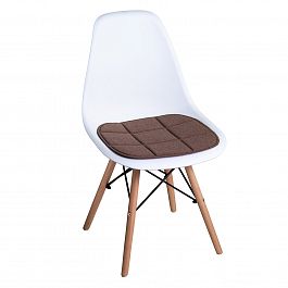 Подушка на стул, галета коричневый - Фото предпросмотра