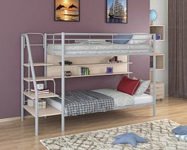 Двухъярусная кровать "Толедо П" серый - Фото предпросмотра