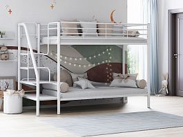 Двухъярусная кровать "Толедо" белый - Фото предпросмотра