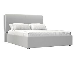 Интерьерная кровать Принцесса 160 (полностью экокожа белая) - Фото предпросмотра